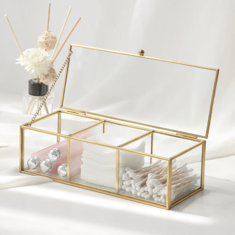 Bronze Glass Cotton Swab Box Dustproof Cover Nordic Ins eup Sponge Storage Box Rectangular ape Handmade Welding Surface
Bronze Glass Cotton Swab Box Dustproof Cover Nordic Ins eup Sponge Storage Box Rectangular ape Handmade Welding Surface