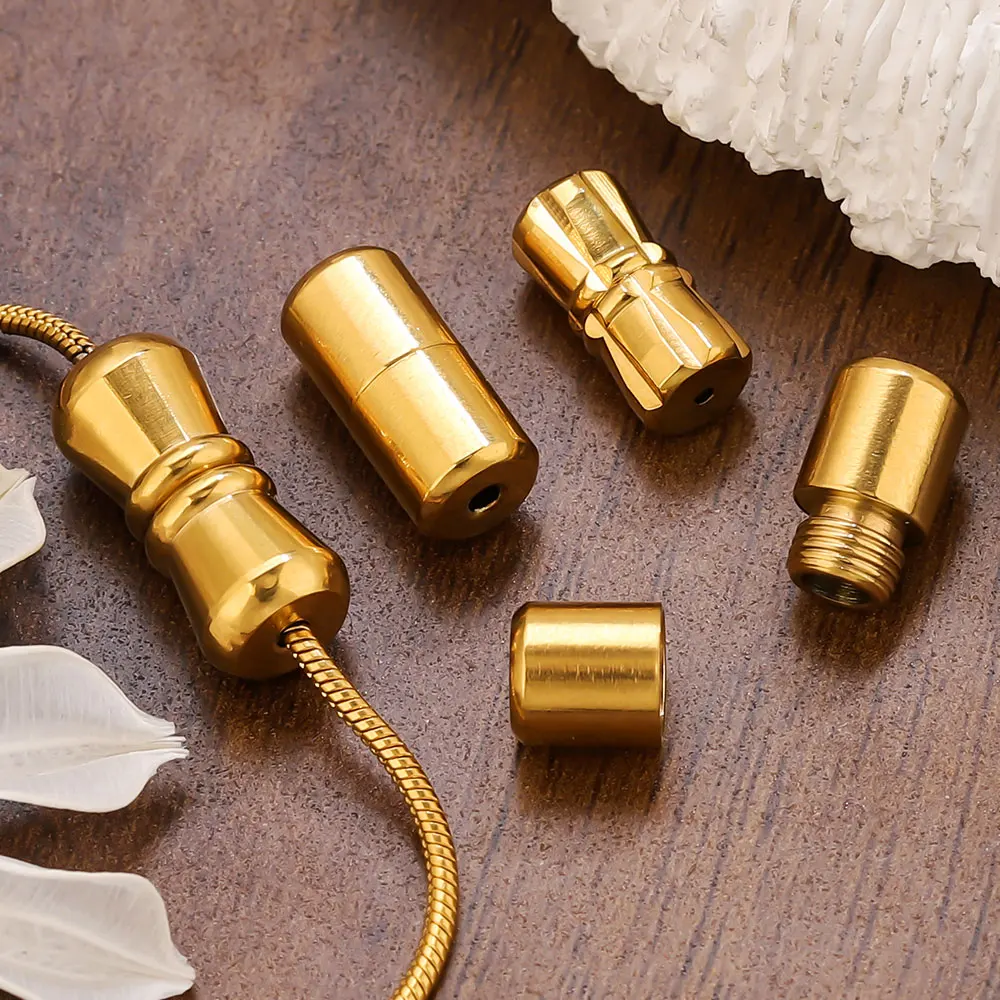 5pcs Stainless Steel Screw Clasps Connectors Cylinder Gold Color Jewelry Accessories for DIY Bracelet Keyring Necklace Making
5pcs Stainless Steel Screw Clasps Connectors Cylinder Gold Color Jewelry Accessories for DIY Bracelet Keyring Necklace Making