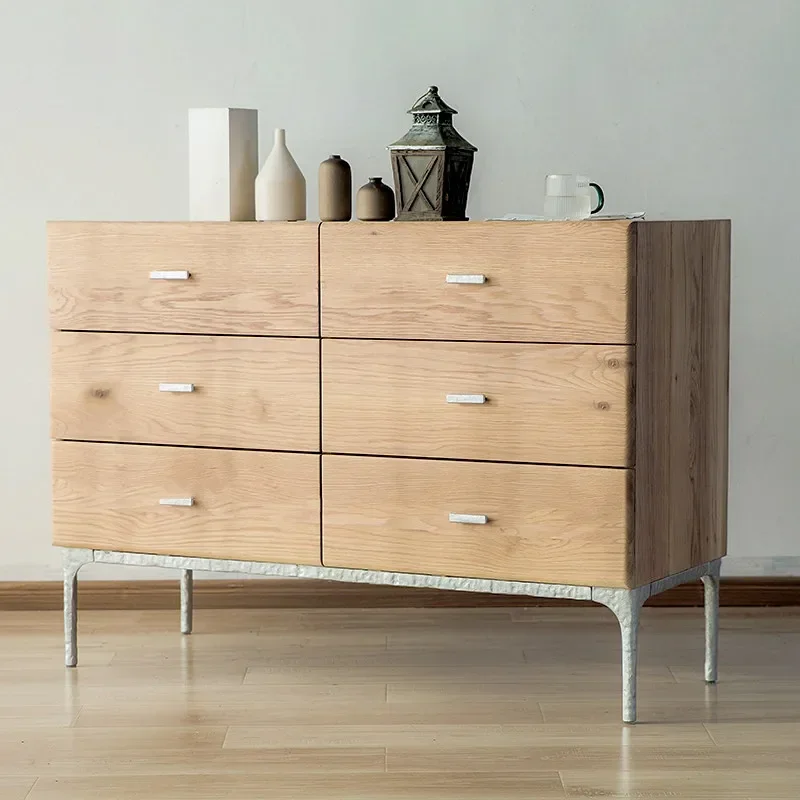 Six chest oak solid wood dining side storage cabinet bedroom furniture
Six chest oak solid wood dining side storage cabinet bedroom furniture