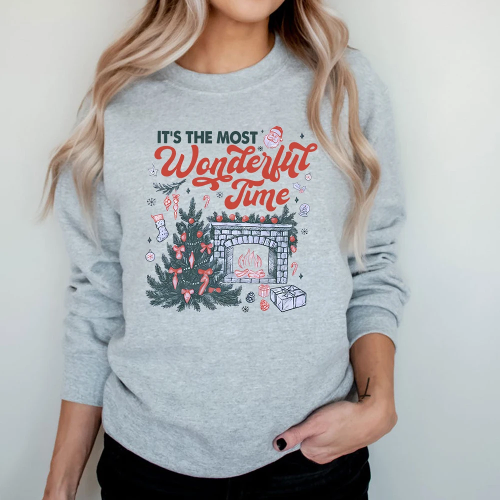 Толстовка «Это чудесное время», свитер с круглым вырезом «Рождественское время», винтажный рождественский пуловер, повседневные толстовки унисекс
Толстовка «Это чудесное время», свитер с круглым вырезом «Рождественское время», винтажный рождественский пуловер, повседневные толстовки унисекс