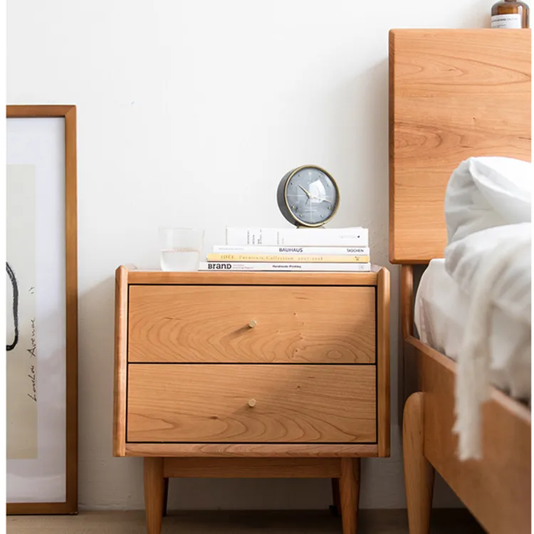 Factory direct sales cherry wood bedside cabinet pure solid wood bedroom furniture Nordic
Factory direct sales cherry wood bedside cabinet pure solid wood bedroom furniture Nordic