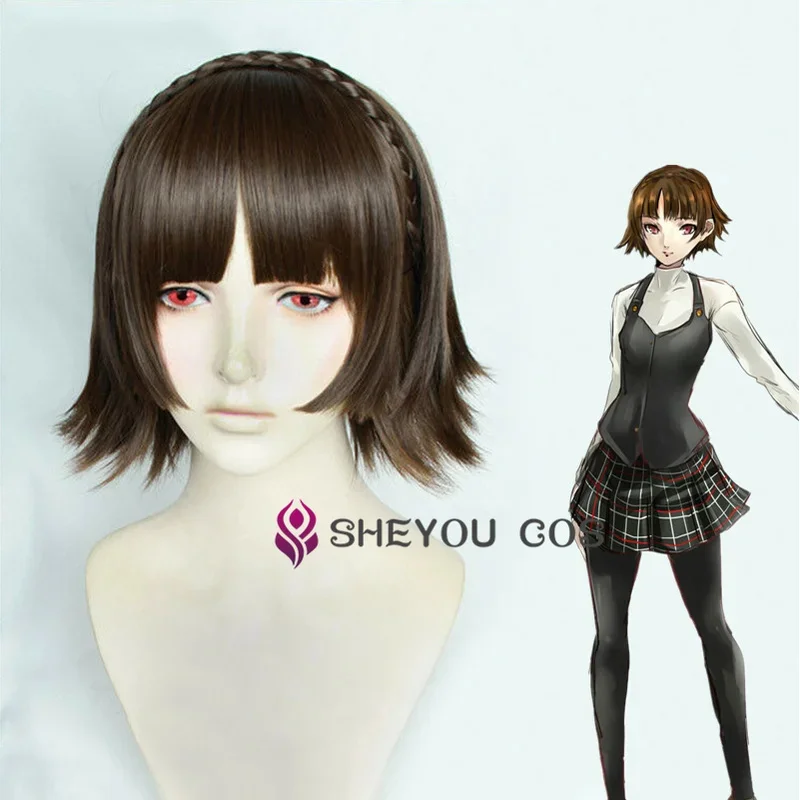 2025 Persona 5 P5 Makoto Niijima Wigs Mixed Brown Hair Cosplay Wigs With Braid Heat Resistant Synthetic Hair Wigs Wig Cap
2025 Persona 5 P5 Makoto Niijima Wigs Mixed Brown Hair Cosplay Wigs With Braid Heat Resistant Synthetic Hair Wigs Wig Cap