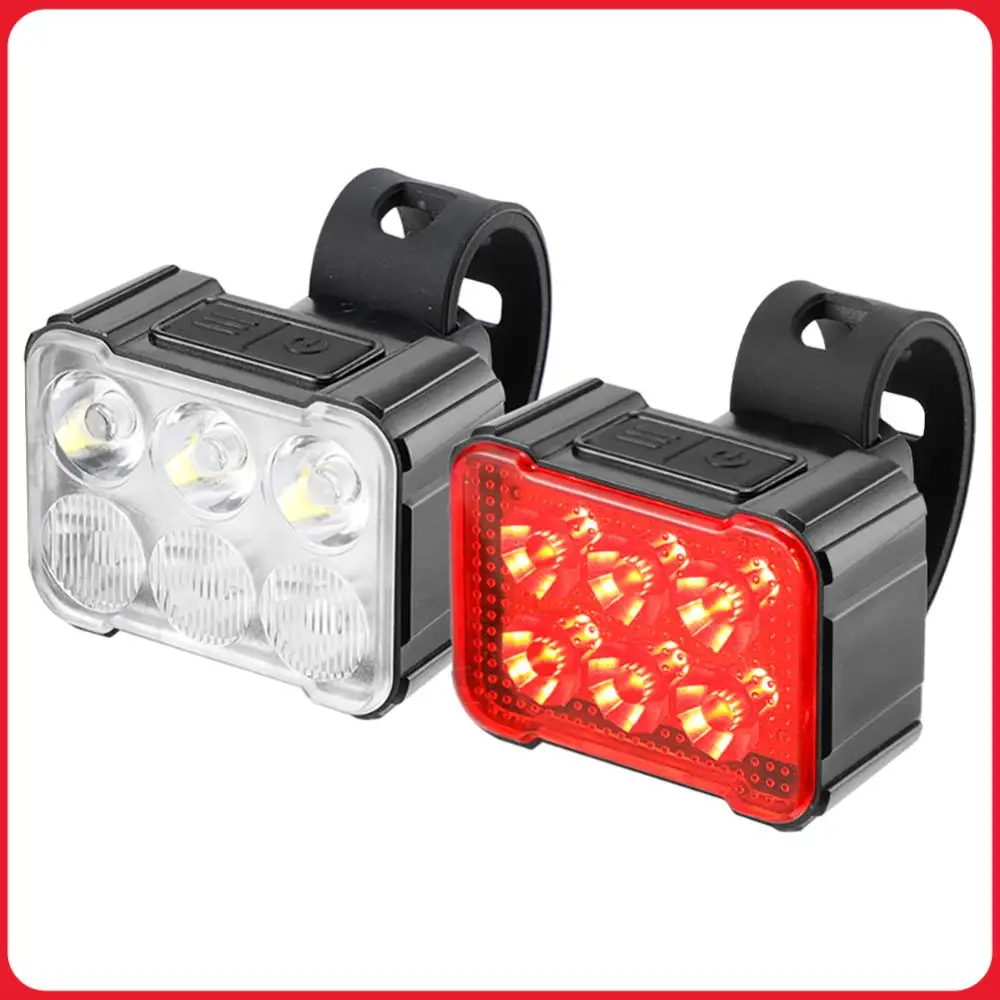 Bicycle Front Rear Lights Waterproof Bike Headlight Cycling Taillight Type-C USB Rechargeable High Brightness Bicycle Lantern
Bicycle Front Rear Lights Waterproof Bike Headlight Cycling Taillight Type-C USB Rechargeable High Brightness Bicycle Lantern