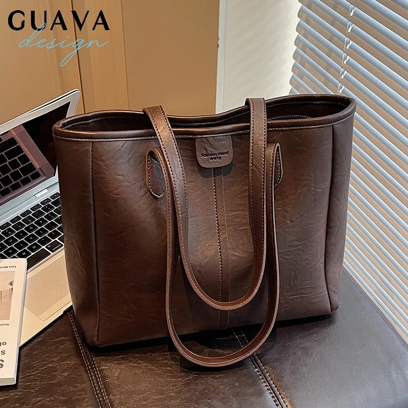 Vintage Women's Tote Bag, Large Capacity, Simple Commuting Bag, Fashionable And Versatile, Single Shoulder Bag
Vintage Women's Tote Bag, Large Capacity, Simple Commuting Bag, Fashionable And Versatile, Single Shoulder Bag