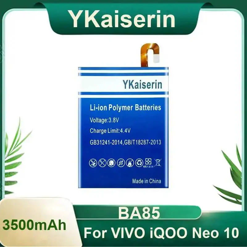 Mobile Phone Battery 3500Mah BA85 Strong Compatibility For Vivo Iqoo Neo 10
Mobile Phone Battery 3500Mah BA85 Strong Compatibility For Vivo Iqoo Neo 10