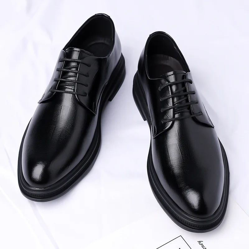 High Quality Men's Dress Business Leather Shoes Casual Inner Height-increasing Dress Suit Shoes Men
High Quality Men's Dress Business Leather Shoes Casual Inner Height-increasing Dress Suit Shoes Men