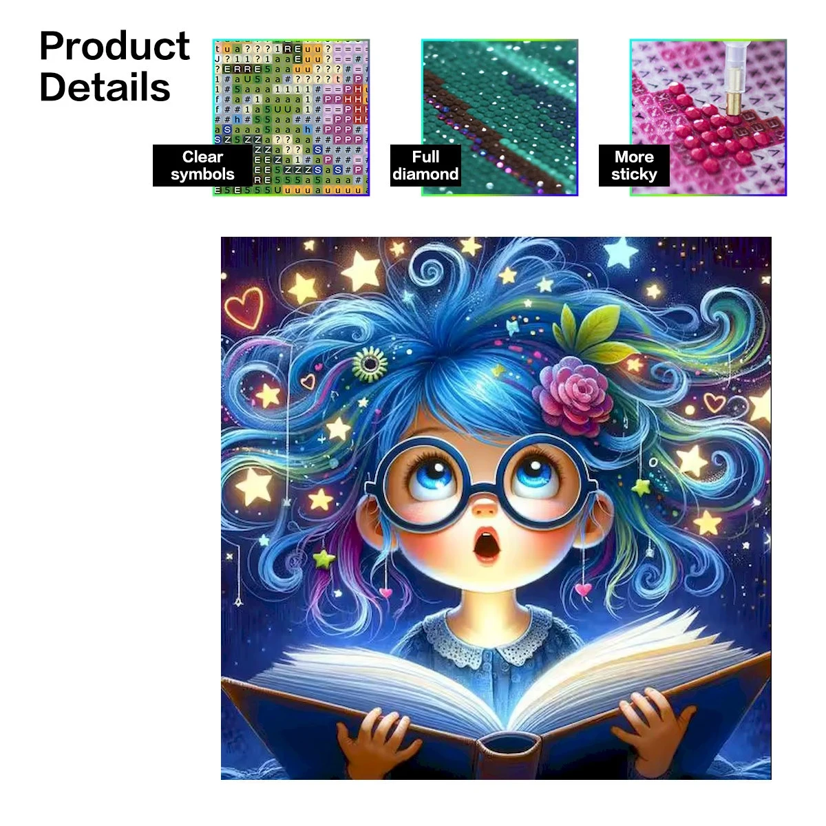 DIY Cute little Girl Diamond Art Painting Kits,Diamond Dots Art Paintings for Beginners and adults for Home Wall Decorate Gifts
DIY Cute little Girl Diamond Art Painting Kits,Diamond Dots Art Paintings for Beginners and adults for Home Wall Decorate Gifts