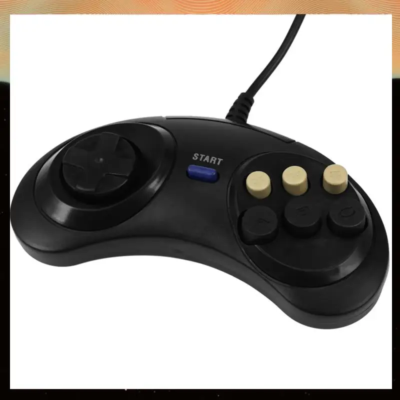 6X Classic Retro 6 Buttons Wired Handle Game Controller Gamepad Joystick Joypad For Sega Md2 Pc Mac Mega-Y05A
6X Classic Retro 6 Buttons Wired Handle Game Controller Gamepad Joystick Joypad For Sega Md2 Pc Mac Mega-Y05A