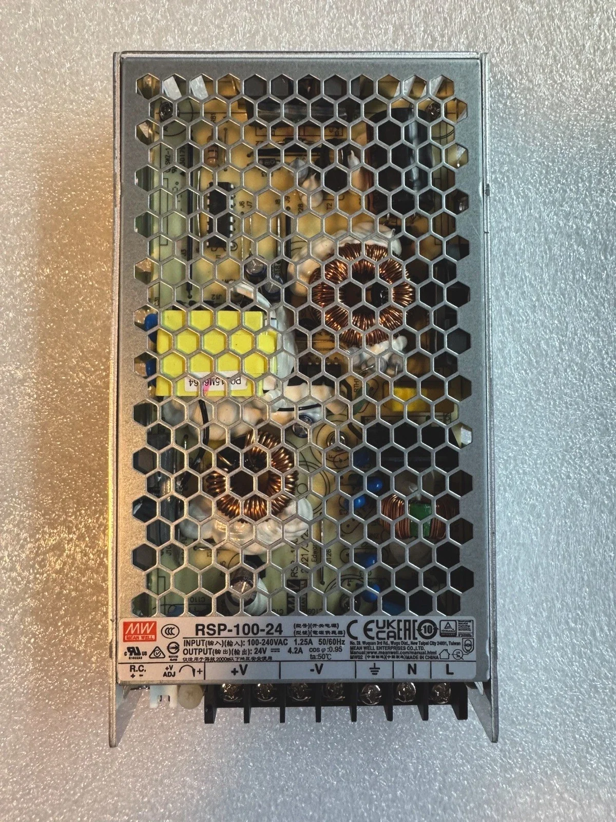 RSP-100-24 AC-DC Single Output Enclosed power supply; Output 24VDC Single Output at 4.2A; PFC; free air convection; Ultra low p
RSP-100-24 AC-DC Single Output Enclosed power supply; Output 24VDC Single Output at 4.2A; PFC; free air convection; Ultra low p