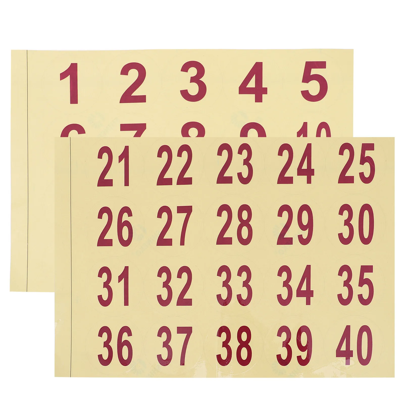 2 Sheets Large Round Number Stickers Waterproof Environmentally Safe Serial Number Pasters for Labeling Clothes Pots Office
2 Sheets Large Round Number Stickers Waterproof Environmentally Safe Serial Number Pasters for Labeling Clothes Pots Office