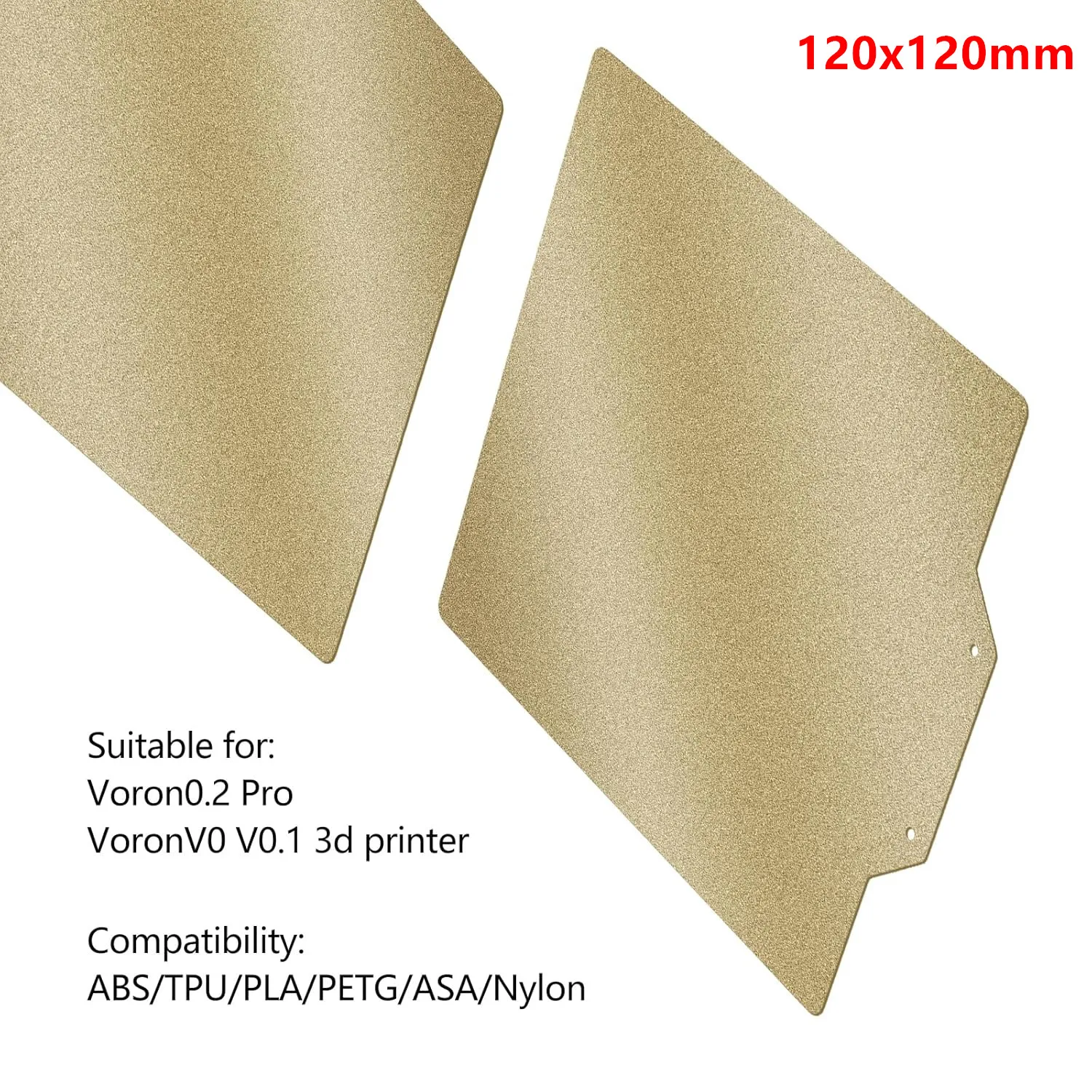 Voron V0.2 Pro Build Plate 120x120mm/4.72inch Double Side Textured PEI Spring Steel Print Bed for Voron V0 V0.1 3D Printer
Voron V0.2 Pro Build Plate 120x120mm/4.72inch Double Side Textured PEI Spring Steel Print Bed for Voron V0 V0.1 3D Printer