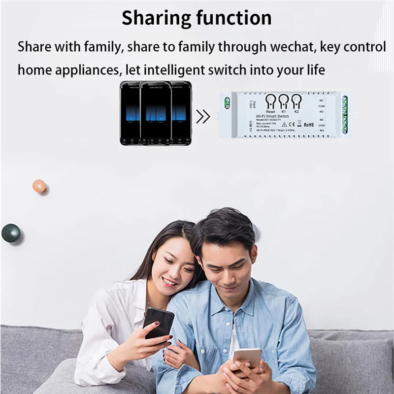 2CH Tuya Wifi Smart Switch 85-265V 5V 2.4G Wifi Smartlife Home Automation Module For Alexa Google Home IFTT-ABIU
2CH Tuya Wifi Smart Switch 85-265V 5V 2.4G Wifi Smartlife Home Automation Module For Alexa Google Home IFTT-ABIU