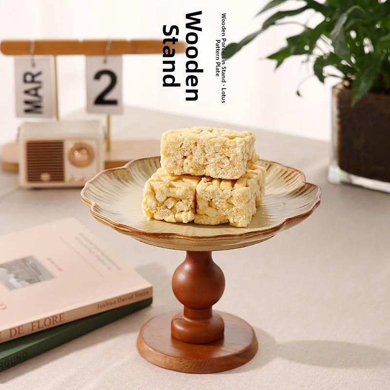 Simple Fruit Tray High Leg Wooden Plate Creative Lace Design Coffee Table Snack Plate Decorations Ceramic No Customization
Simple Fruit Tray High Leg Wooden Plate Creative Lace Design Coffee Table Snack Plate Decorations Ceramic No Customization