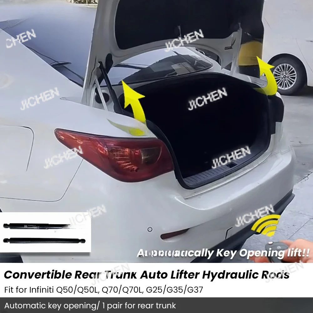 Амортизатор багажника JC для Infiniti Q50 G35/G37/G25, вспомогательная система автоматического подъема задней двери, передняя опора капота двигателя, амортизатор, аксессуары
Амортизатор багажника JC для Infiniti Q50 G35/G37/G25, вспомогательная система автоматического подъема задней двери, передняя опора капота двигателя, амортизатор, аксессуары