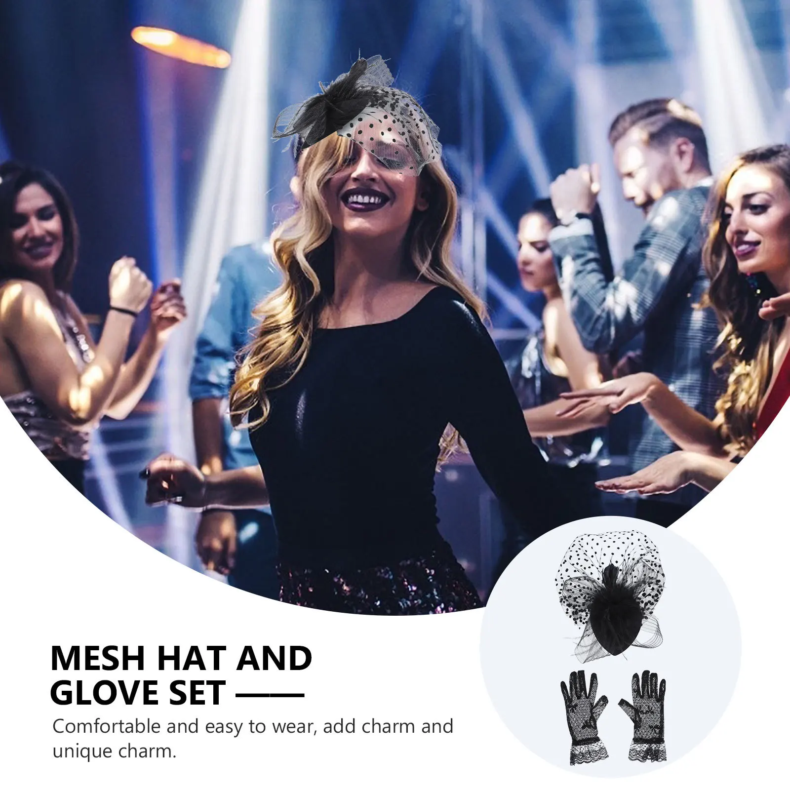 1Set Retro Net Yarn Hat Glove Set Party Wedding Banquet Mesh Headdress Bride Veil Women Cheongsam Dress Accessory Party Hair
1Set Retro Net Yarn Hat Glove Set Party Wedding Banquet Mesh Headdress Bride Veil Women Cheongsam Dress Accessory Party Hair