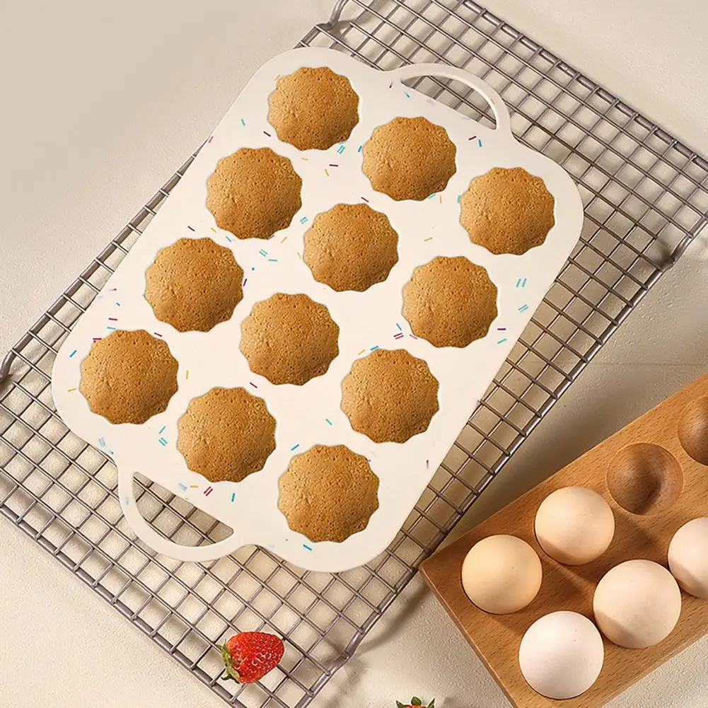 Dishwasher Safe Baking Mold Non-stick Waffle Pan Non-stick 12-cavity Silicone Muffin Pan Small Cylindrical Pudding for Easy
Dishwasher Safe Baking Mold Non-stick Waffle Pan Non-stick 12-cavity Silicone Muffin Pan Small Cylindrical Pudding for Easy