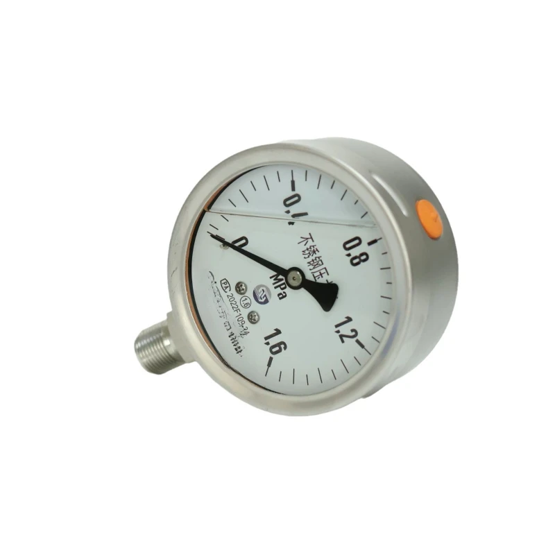 Stainless steel shock-resistant pressure gauge Y-100BFZ anti-corrosion and shock-resistant 1.6mpa 2.5 upper instrument
Stainless steel shock-resistant pressure gauge Y-100BFZ anti-corrosion and shock-resistant 1.6mpa 2.5 upper instrument
