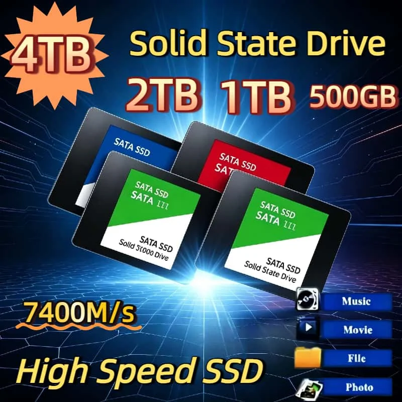 500GB Ultra Portable External SSD USB 3.0 7400MB second Shockproof Metal Casing Solid State Drive for Laptop PC Hard Disk Pro
500GB Ultra Portable External SSD USB 3.0 7400MB second Shockproof Metal Casing Solid State Drive for Laptop PC Hard Disk Pro