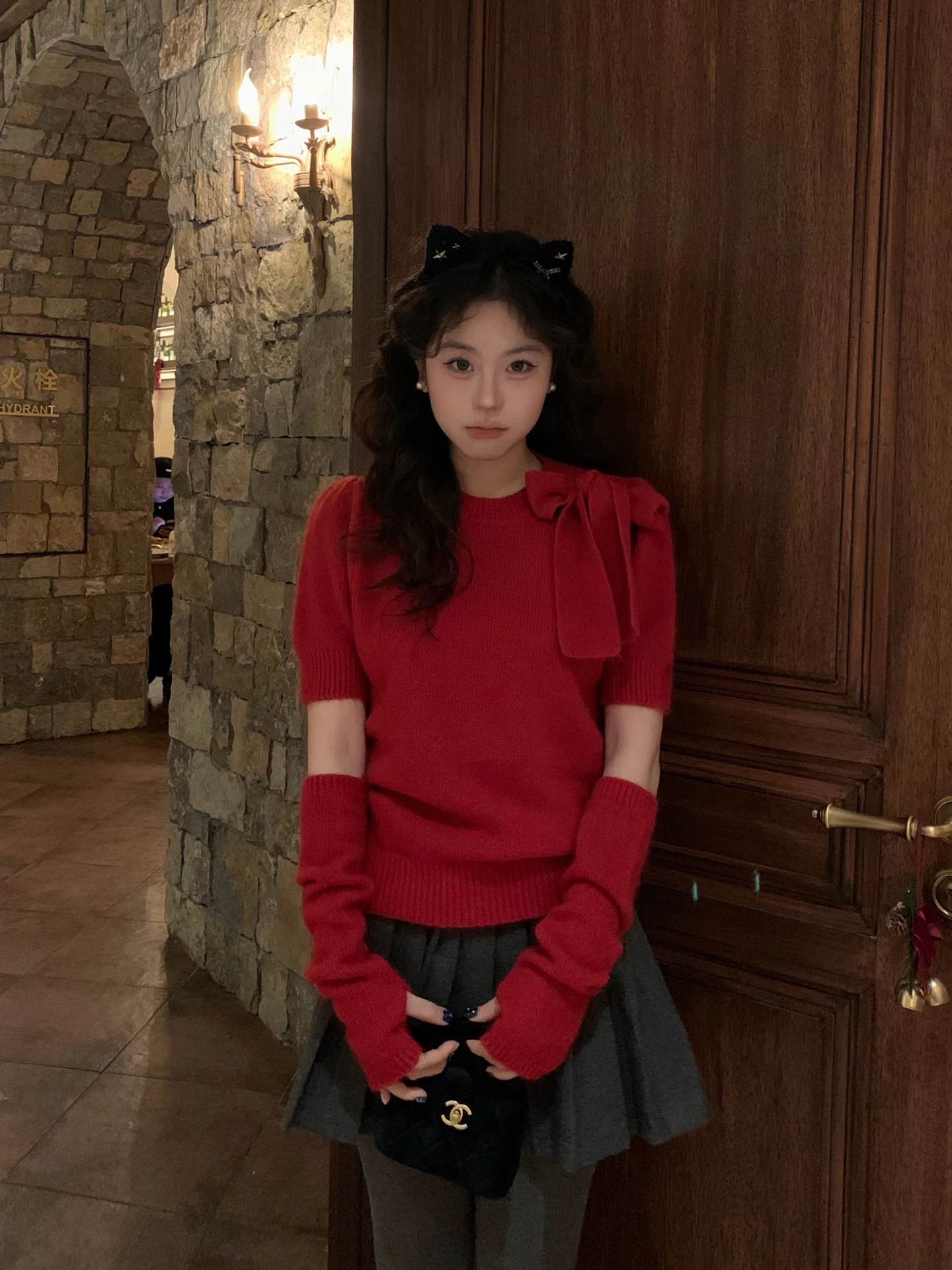 Moby Red Dream Women's Knitted Sweater Short Sleeve round Neck New Year's Battle Armor Knot French Style Soft Polye...
Moby Red Dream Women's Knitted Sweater Short Sleeve round Neck New Year's Battle Armor Knot French Style Soft Polye...