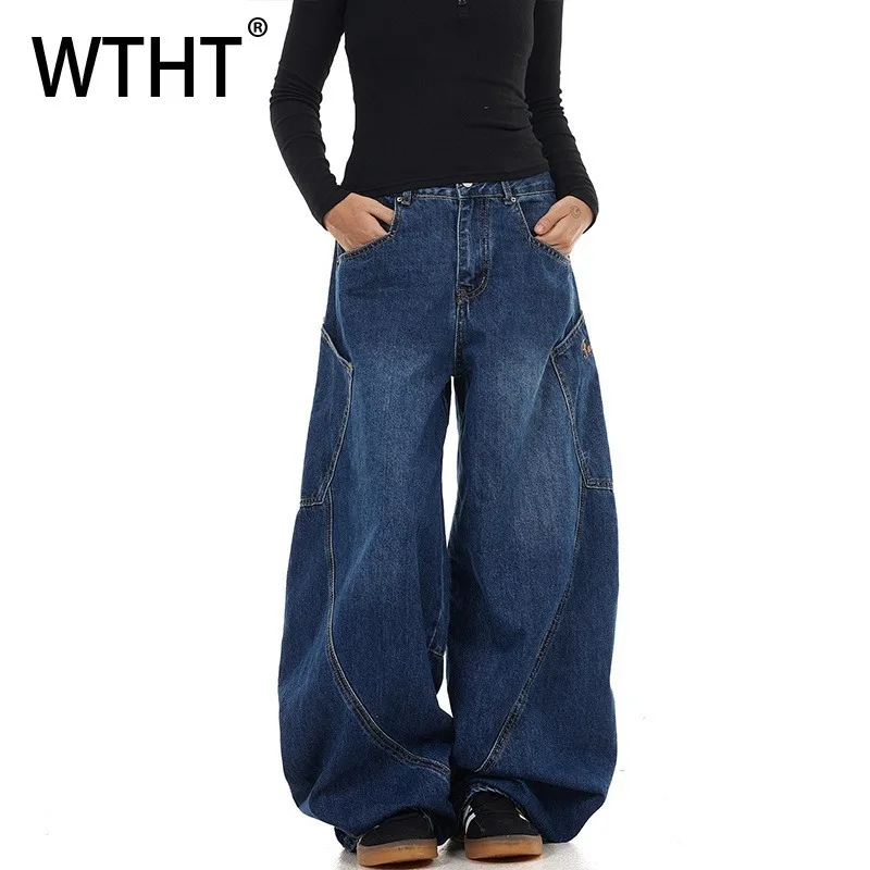 WTHT Fashion Men's Irregular Patchwork Pockets Denim Pants Vintage American Style Loose Wide Leg Jeans Male 2025 Summer 2A0782
WTHT Fashion Men's Irregular Patchwork Pockets Denim Pants Vintage American Style Loose Wide Leg Jeans Male 2025 Summer 2A0782