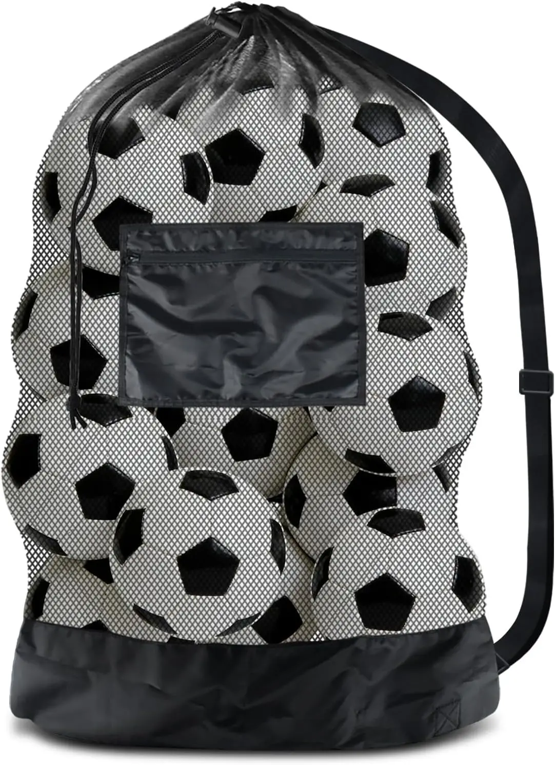 Extra Large Soccer Ball Net Bag, 40' x 30' Drawstring Mesh Ball Bag with Zipper Pocket, Sports Equipment Bag for Gym, Cloth, Bea
Extra Large Soccer Ball Net Bag, 40' x 30' Drawstring Mesh Ball Bag with Zipper Pocket, Sports Equipment Bag for Gym, Cloth, Bea