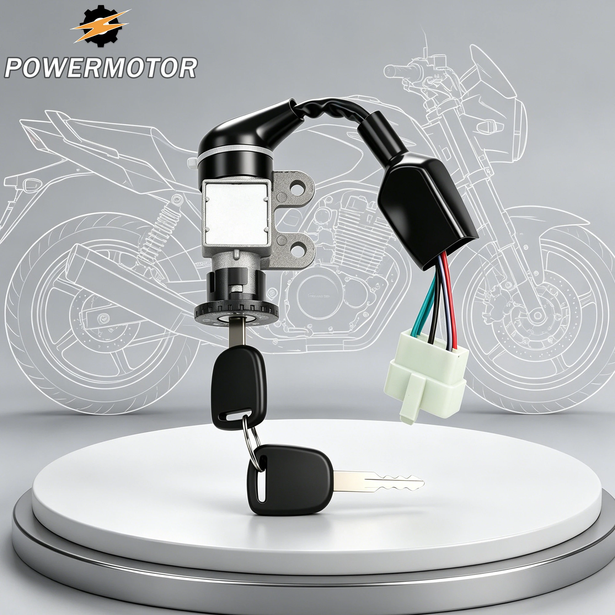 5Pin Motorcycle Ignition Switch With 5 Wires 2 Keys 3 Position for GY6 49cc 50cc TaoTao Peace Roketa Jonway Scooter Accessories
5Pin Motorcycle Ignition Switch With 5 Wires 2 Keys 3 Position for GY6 49cc 50cc TaoTao Peace Roketa Jonway Scooter Accessories
