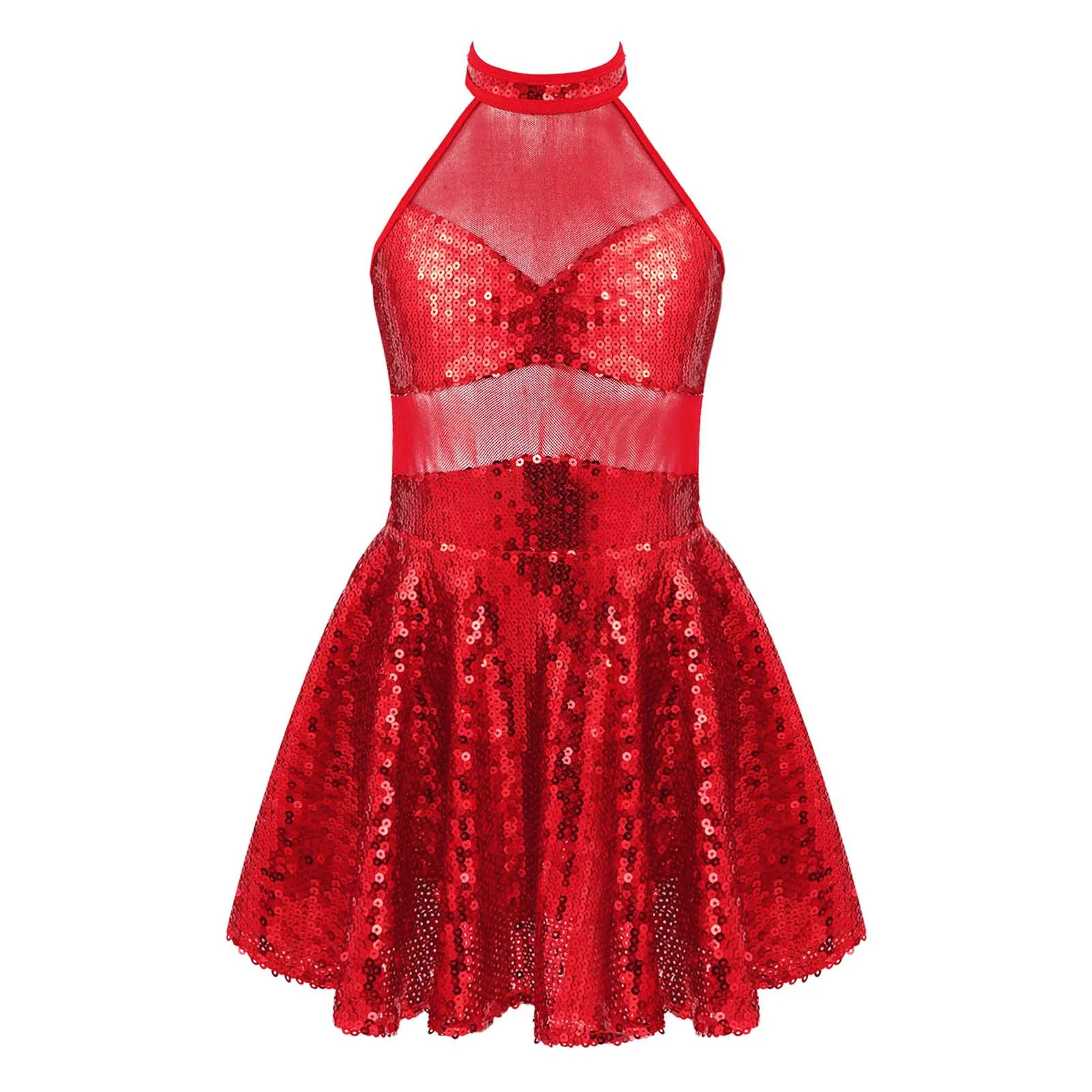 Ballet Dress Girls Dance Wear Kids Sleeveless Straps Hollow Back Sequins Mesh Dance Leotard Dress Sparkling Jazz Dance Costume
Ballet Dress Girls Dance Wear Kids Sleeveless Straps Hollow Back Sequins Mesh Dance Leotard Dress Sparkling Jazz Dance Costume