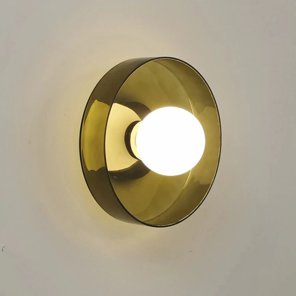 Modern Glass Wall Lamp E27 LED Sconce Bedroom Bedside Living Room Home Lighting Fixture Indoor Decoration Colorful Nordic Light
Modern Glass Wall Lamp E27 LED Sconce Bedroom Bedside Living Room Home Lighting Fixture Indoor Decoration Colorful Nordic Light