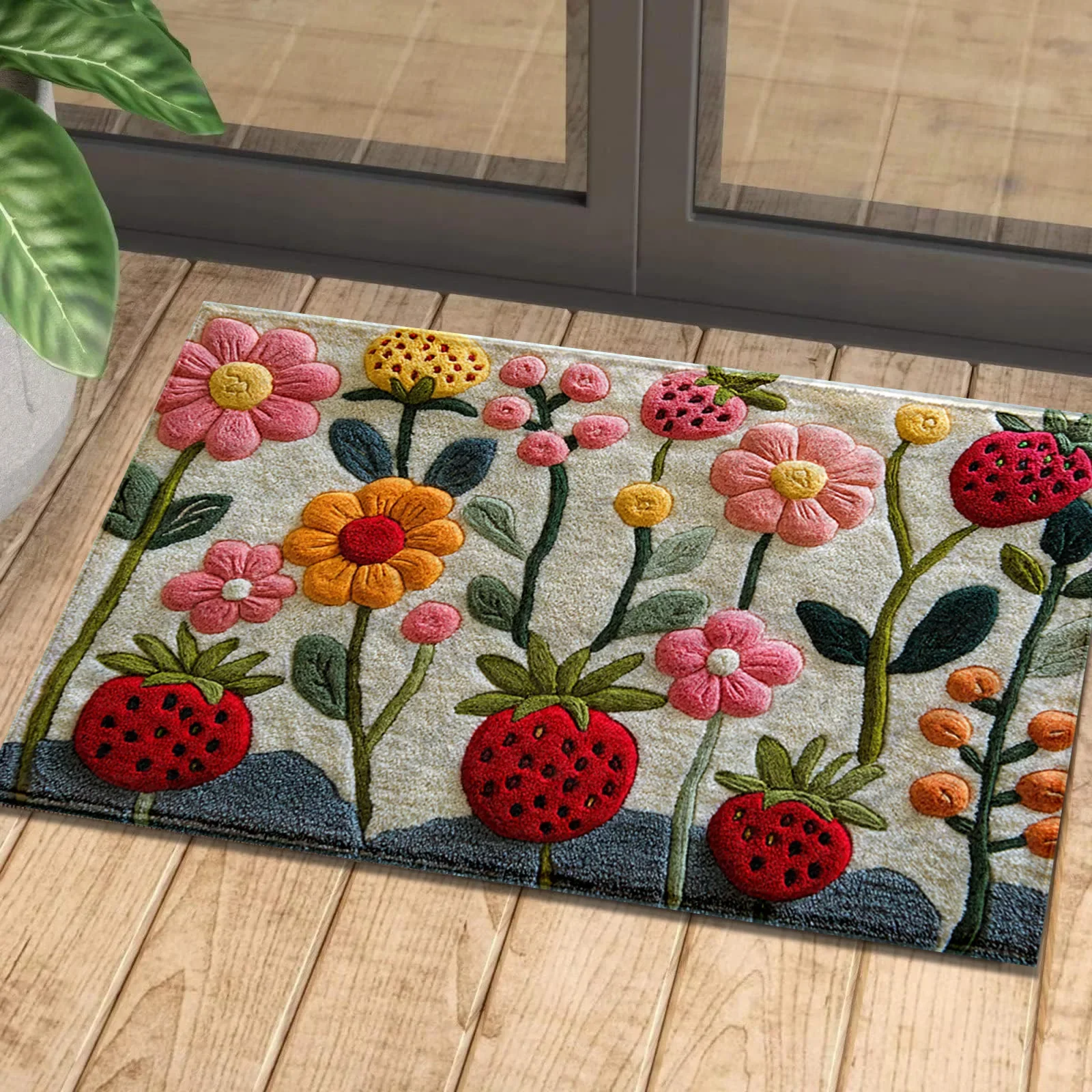 Flower Pattern Carpet Home Waterproof Non-Slip Cashmere Floor Mat Decorative Mat Versatile Resistant Mat for Patio Easy-Clean
Flower Pattern Carpet Home Waterproof Non-Slip Cashmere Floor Mat Decorative Mat Versatile Resistant Mat for Patio Easy-Clean