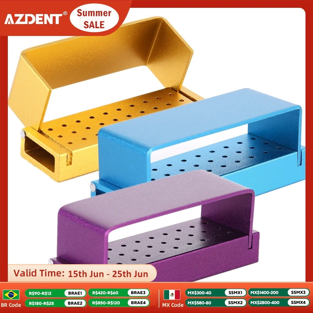 AZDENT 30 Holes Dental Burs Drill Disinfection Block High Speed Handpiece Holder Aluminium Instrument Dentistry Tools
AZDENT 30 Holes Dental Burs Drill Disinfection Block High Speed Handpiece Holder Aluminium Instrument Dentistry Tools