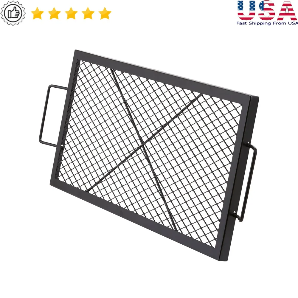 Durable Steel Campfire Grill Grate with Handle Portable BBQ Cooking Accessory Outdoor Camping Picnics Hiking Parties
Durable Steel Campfire Grill Grate with Handle Portable BBQ Cooking Accessory Outdoor Camping Picnics Hiking Parties