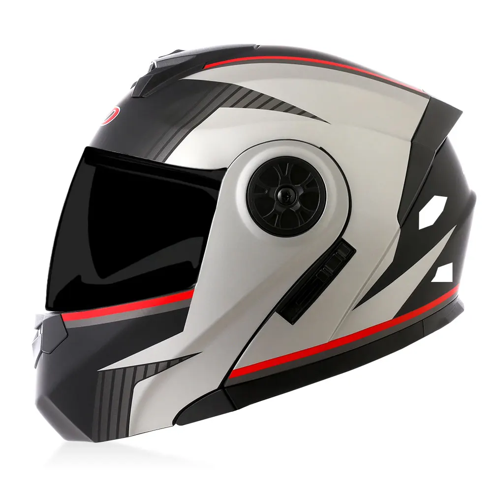 New High Quality Motorcycle Helmet Modular Dual Lens Flip Up Helmet Men Women Head Protector DOT Approved Capacete De Moto
New High Quality Motorcycle Helmet Modular Dual Lens Flip Up Helmet Men Women Head Protector DOT Approved Capacete De Moto