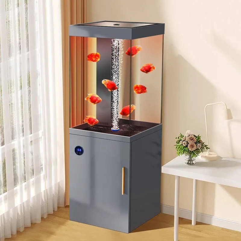 2026 New Vertical Bottom Filter Fish Tank Smart Ultra Clear Glass Aquarium Floor Standing Home Living Room Quiet Air Tank
2026 New Vertical Bottom Filter Fish Tank Smart Ultra Clear Glass Aquarium Floor Standing Home Living Room Quiet Air Tank