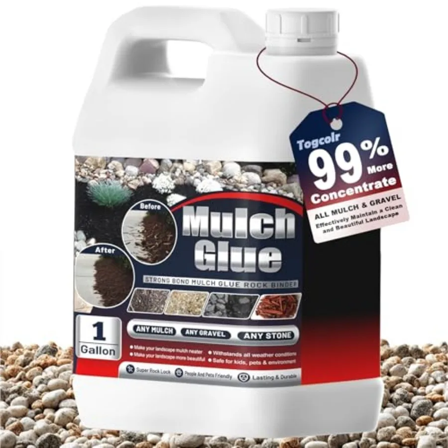 Mulch Glue for Landscaping - lon Strong Adhesive Rock Glue for Landscaping, Non-Toxic Weather-Resistant Mulch Anchor for Landsc
Mulch Glue for Landscaping - lon Strong Adhesive Rock Glue for Landscaping, Non-Toxic Weather-Resistant Mulch Anchor for Landsc
