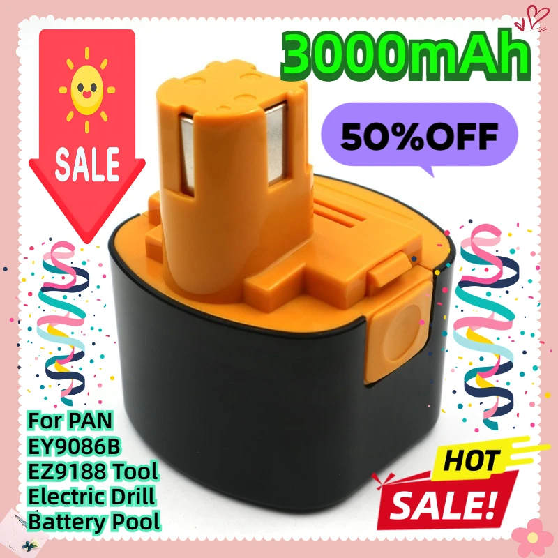 For PAN 9.6V EY9086B EZ9188 Tool Electric Drill Battery Pool
For PAN 9.6V EY9086B EZ9188 Tool Electric Drill Battery Pool