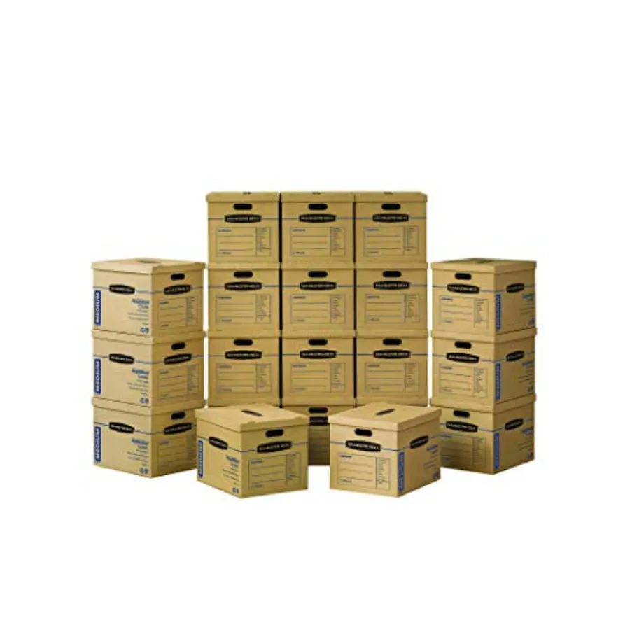 Medium Classic Moving Box 20 Pack Reinforced Handles Tape-Free Assembly Box with Lid 19-In x 14.5-In x 15.5-In 8817202
Medium Classic Moving Box 20 Pack Reinforced Handles Tape-Free Assembly Box with Lid 19-In x 14.5-In x 15.5-In 8817202