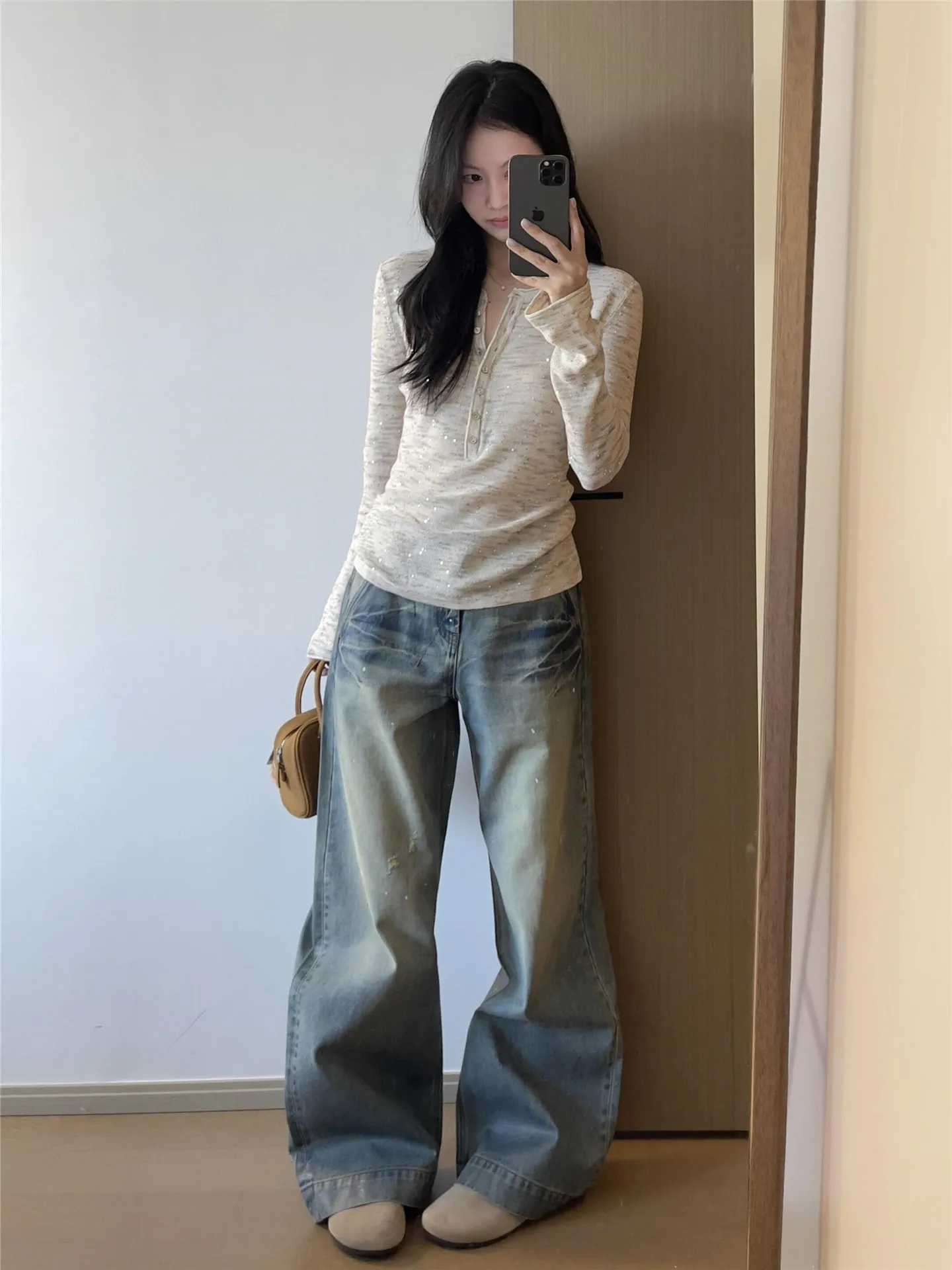 American Vintage Low Waist Straight Leg Jeans Women's Loose Slim Tall Extended Wide Leg Pants Cotton Casual Spring
American Vintage Low Waist Straight Leg Jeans Women's Loose Slim Tall Extended Wide Leg Pants Cotton Casual Spring