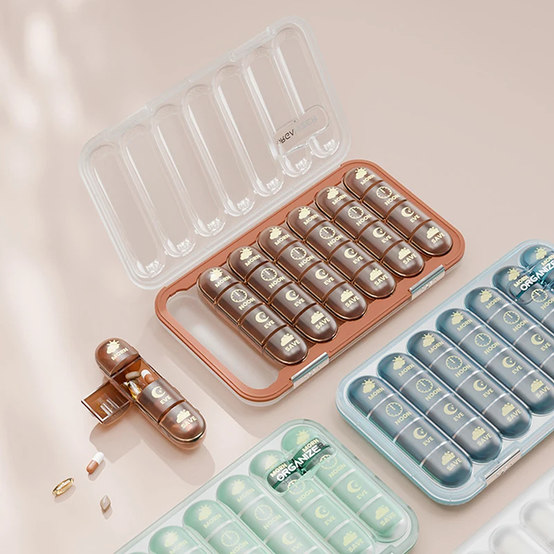 Portable 21/28 Grids Weekly Pill Box Medicine Dispenser Tablet Organizer Storage Boxes 7 Days Compartment Pill Case Container
Portable 21/28 Grids Weekly Pill Box Medicine Dispenser Tablet Organizer Storage Boxes 7 Days Compartment Pill Case Container
