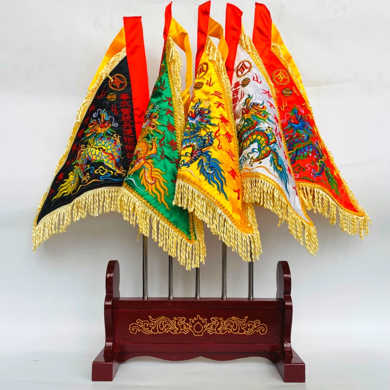 Taoist five color command flag,command arrow,new model of five dragon flag Taoist supplies
Taoist five color command flag,command arrow,new model of five dragon flag Taoist supplies