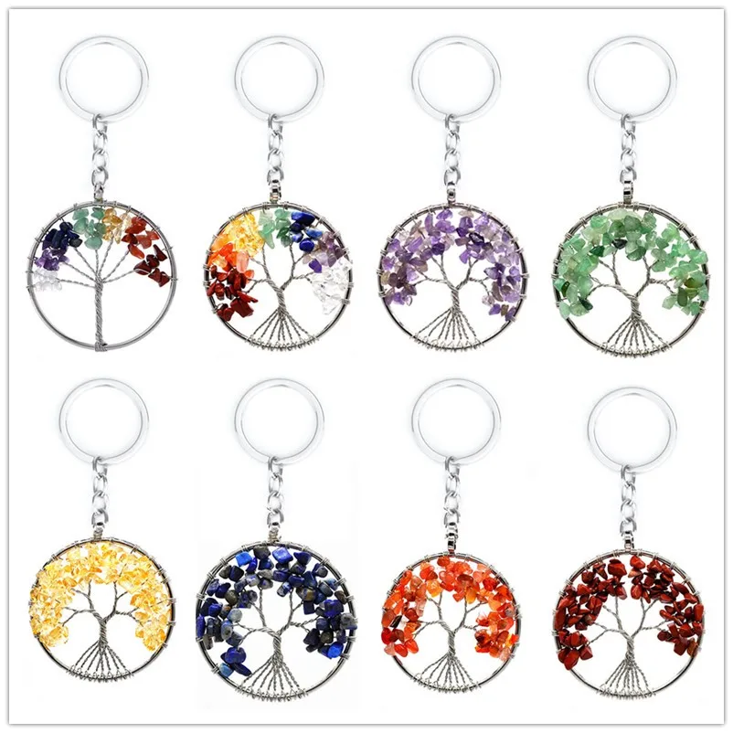10pcs 7 Colors Tree of Life Stone Keyrings Rose Crystal Quartz Beads Keychain Pendant Key Ring Bag Accessories Jewelry
10pcs 7 Colors Tree of Life Stone Keyrings Rose Crystal Quartz Beads Keychain Pendant Key Ring Bag Accessories Jewelry
