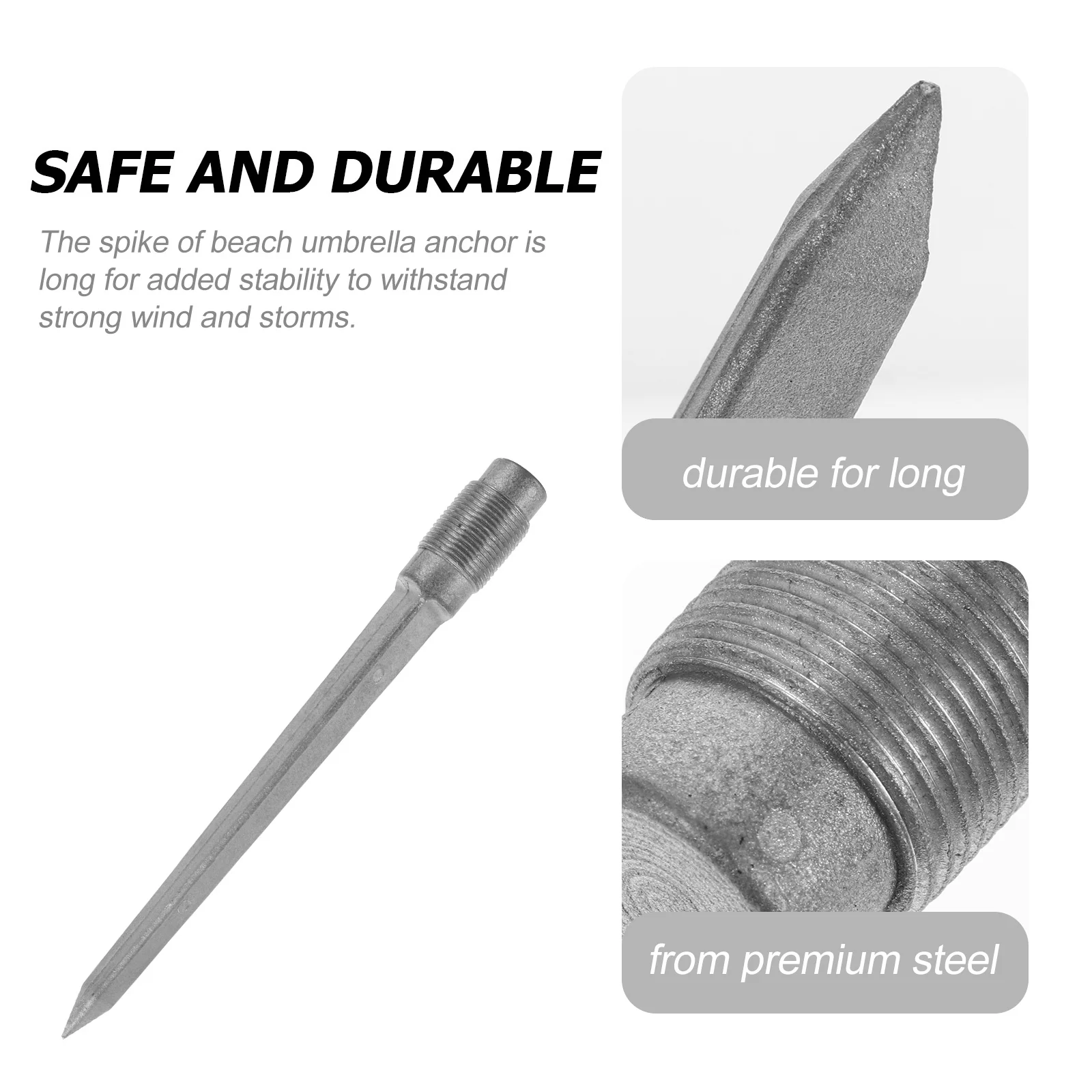 1Pcs Outdoor Umbrella Anchor Spike Heavy Duty Metal Sand Stake for Beach Patio Garden Fishing Camping Secure Hold
1Pcs Outdoor Umbrella Anchor Spike Heavy Duty Metal Sand Stake for Beach Patio Garden Fishing Camping Secure Hold