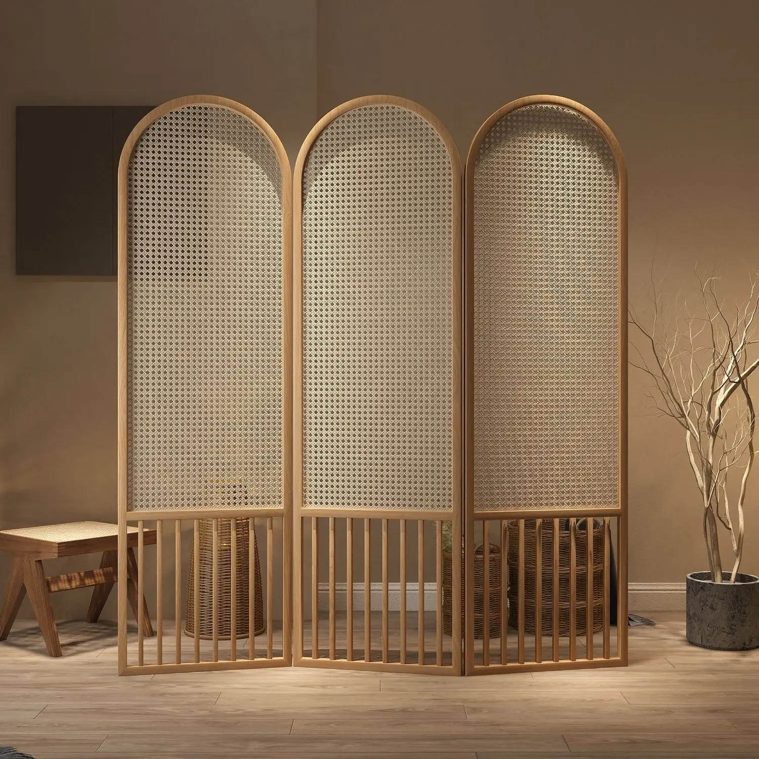 Screen partition living room folding solid wood rattan hotel movable
Screen partition living room folding solid wood rattan hotel movable