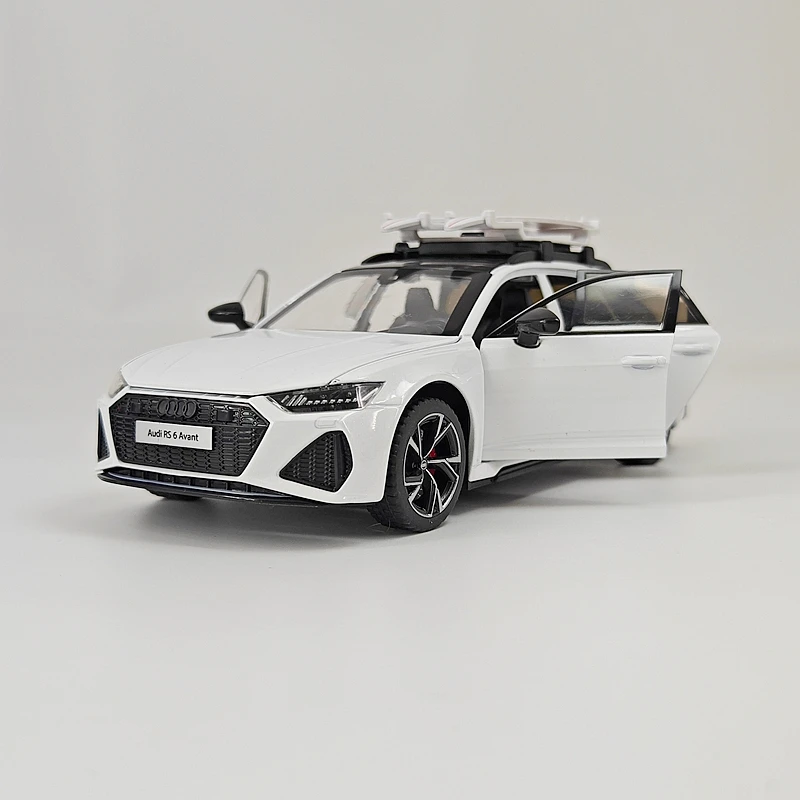 1:24 simulation Audi RS6 alloy car model, doors can be opened, return force sound and light ornaments, collection gifts
1:24 simulation Audi RS6 alloy car model, doors can be opened, return force sound and light ornaments, collection gifts