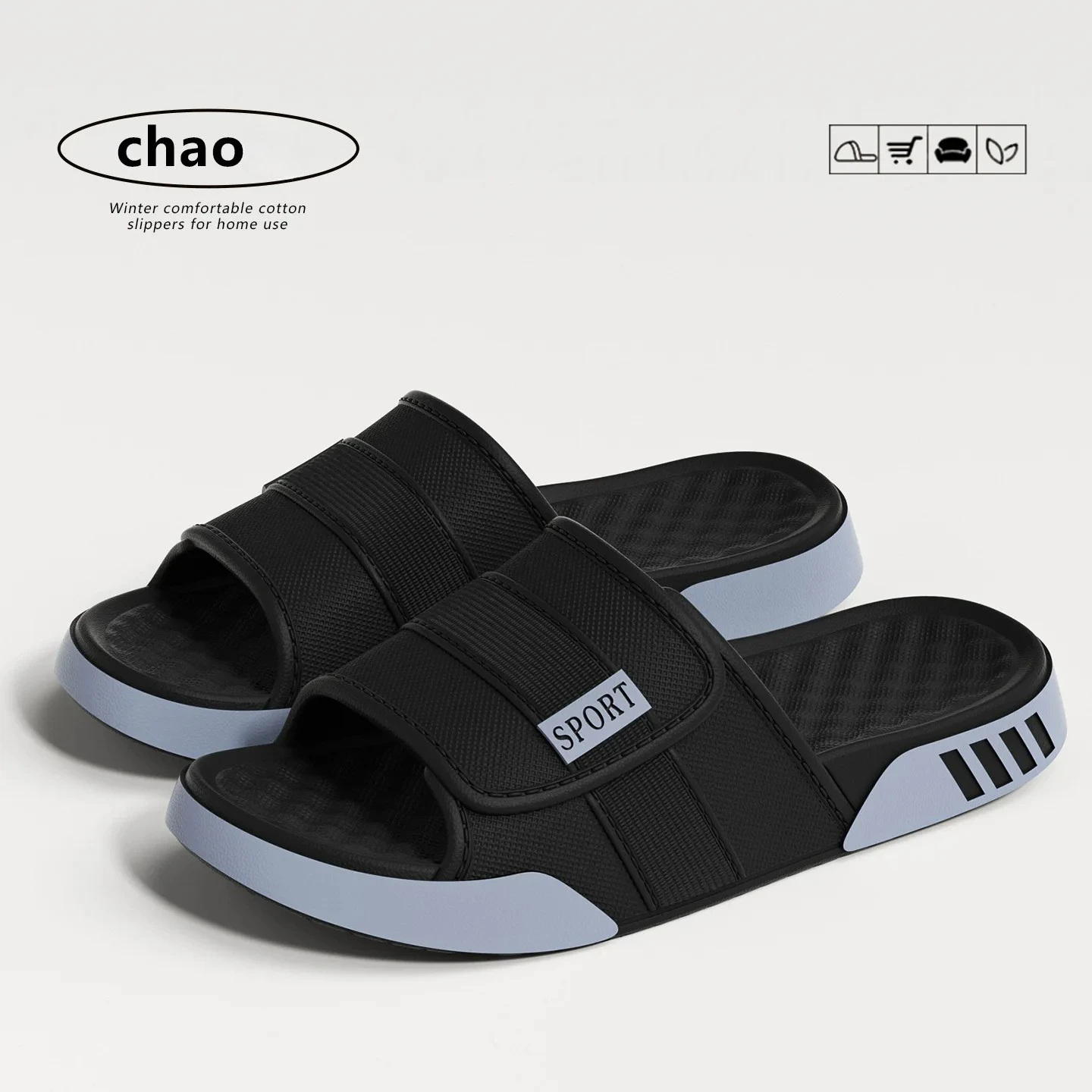 EVA Men's Slip-On Shoes Comfortable Home Bathroom Outdoor Wear Anti-Slip Deodorant High-Rise Slippers Spring Summer Autumn
EVA Men's Slip-On Shoes Comfortable Home Bathroom Outdoor Wear Anti-Slip Deodorant High-Rise Slippers Spring Summer Autumn