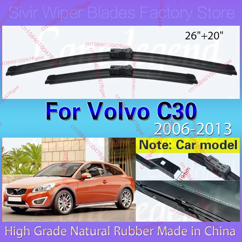 Car Wiper Blade For Volvo C30 2006 - 2013 Windscreen Windshield Rubber Refill Front Window Wiper 26"+20" LHD Auto Accessories
Car Wiper Blade For Volvo C30 2006 - 2013 Windscreen Windshield Rubber Refill Front Window Wiper 26"+20" LHD Auto Accessories
