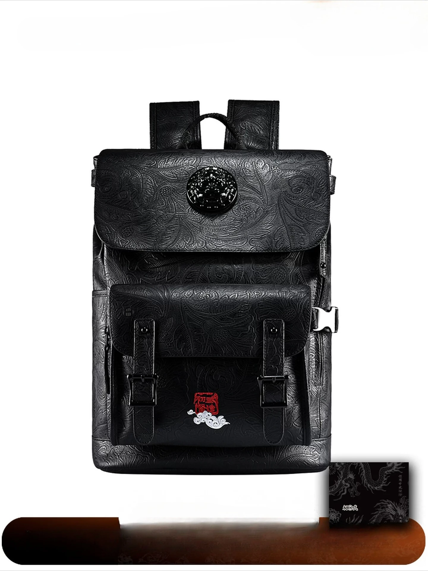 New Black Trendy Brand Men's and Women's Backpacks, Trendy and Fashionable Chinese Style Large-capacity Casual Backpacks
New Black Trendy Brand Men's and Women's Backpacks, Trendy and Fashionable Chinese Style Large-capacity Casual Backpacks