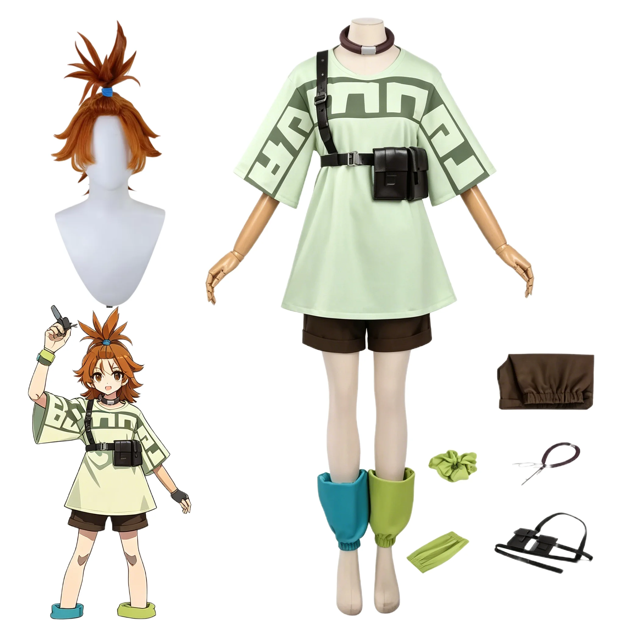 Anime GACHIAKUTA Remlin Cosplay Costume With Wig Full Set Outfit For Halloween Party Role Play
Anime GACHIAKUTA Remlin Cosplay Costume With Wig Full Set Outfit For Halloween Party Role Play