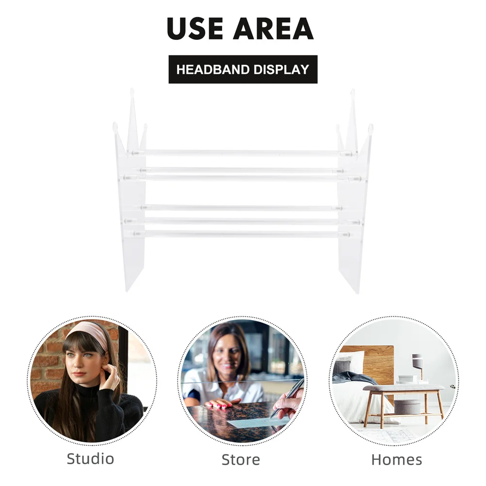 Acrylic Headbands Rack Crown Shape Headband Holder Organizer Durable Long Solution Headband Holder
Acrylic Headbands Rack Crown Shape Headband Holder Organizer Durable Long Solution Headband Holder