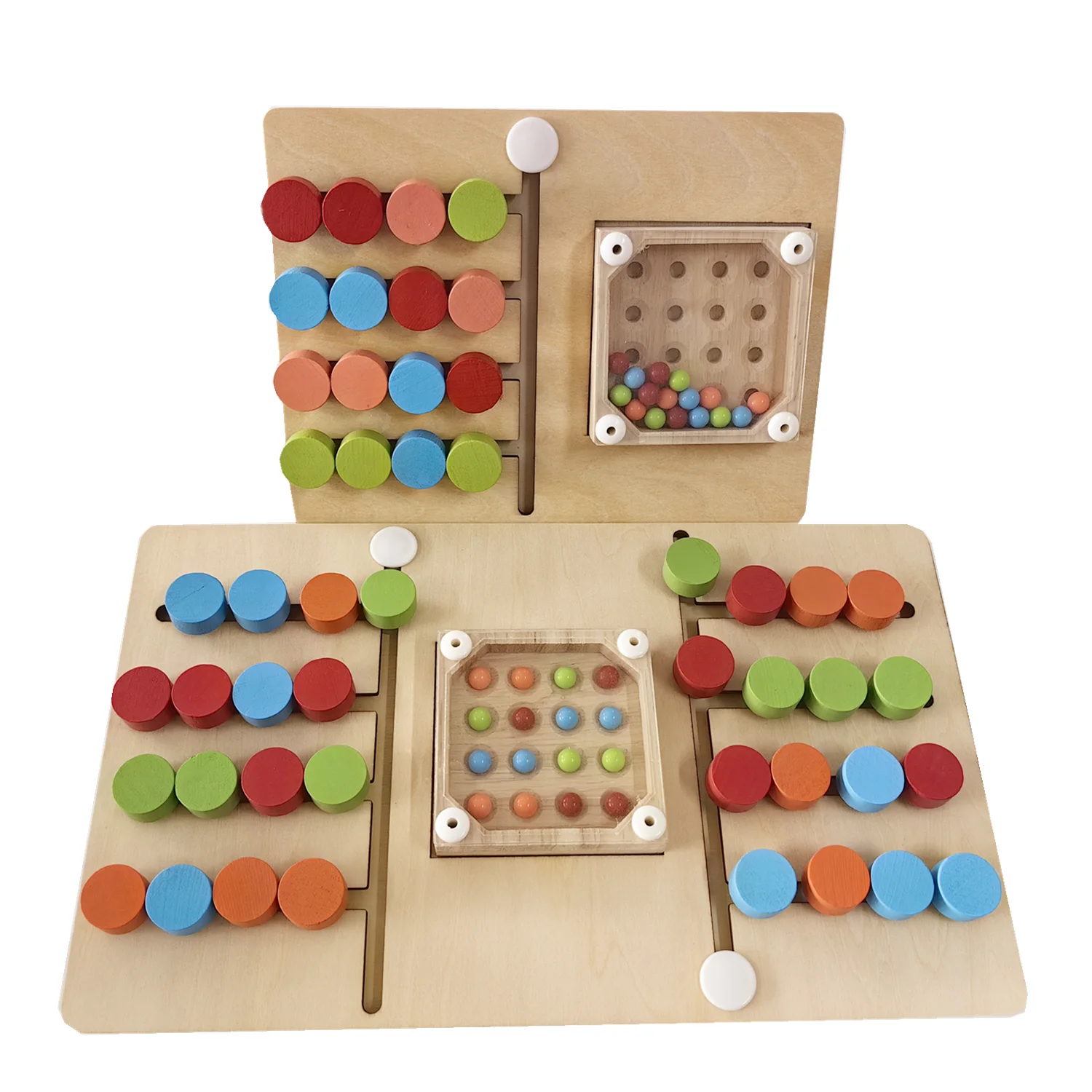 Wooden Shaking Bead Four-color Positioning Toy Color Shape Matching Cognition Learning Game Board Gifts for Children Gift
Wooden Shaking Bead Four-color Positioning Toy Color Shape Matching Cognition Learning Game Board Gifts for Children Gift