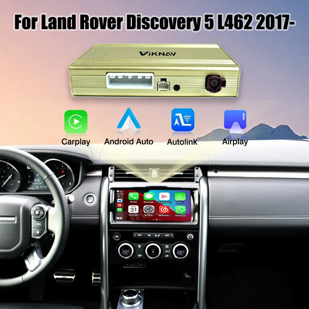 Декодер Linux для Land Rover Discovery 5 L462 2017: Беспроводной Apple CarPlay и Android Auto (интерфейс для модернизации)
Декодер Linux для Land Rover Discovery 5 L462 2017: Беспроводной Apple CarPlay и Android Auto (интерфейс для модернизации)
